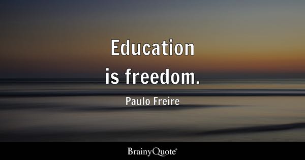 Education is  freedom