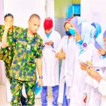 Students of Premier Pace Setters Schools, Katsina during an excursion to Airforce Base Medical Centre, Daura, recently.