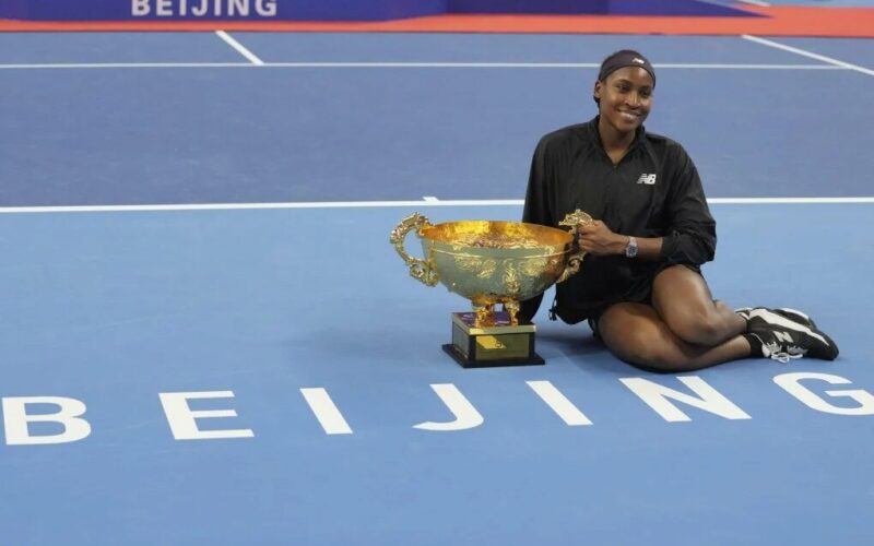 Coco Gauff beats Muchova in China for eighth WTA title