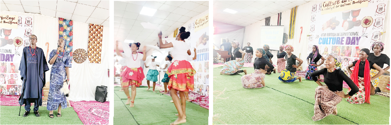 Students at Lead British International School, Abuja drama and dance during their Culture Day event