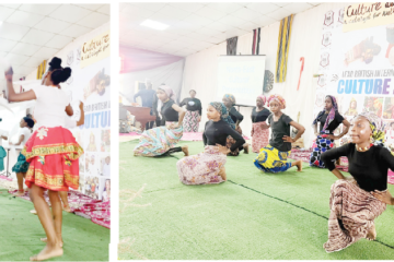 Students at Lead British International School, Abuja drama and dance during their Culture Day event