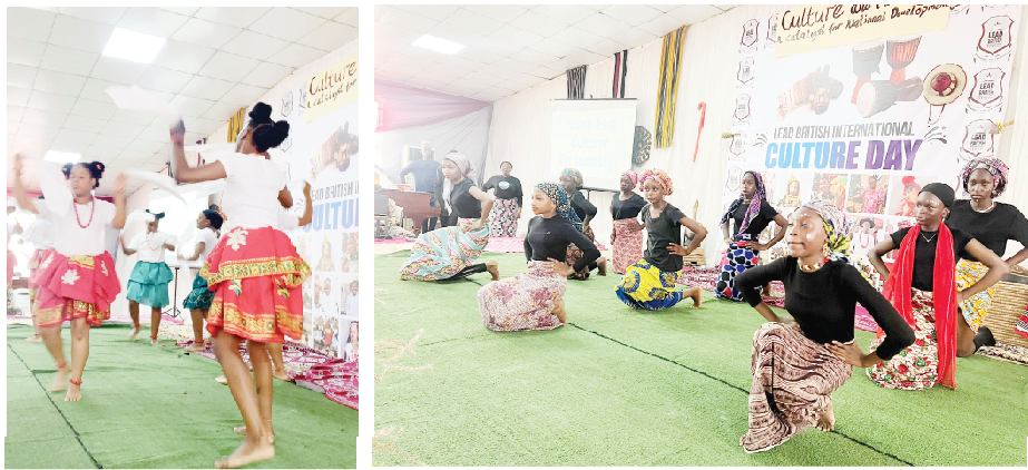 Students at Lead British International School, Abuja drama and dance during their Culture Day event