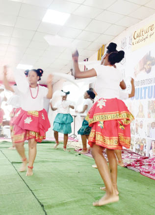 Students at Lead British International School, Abuja drama and dance during their Culture Day event