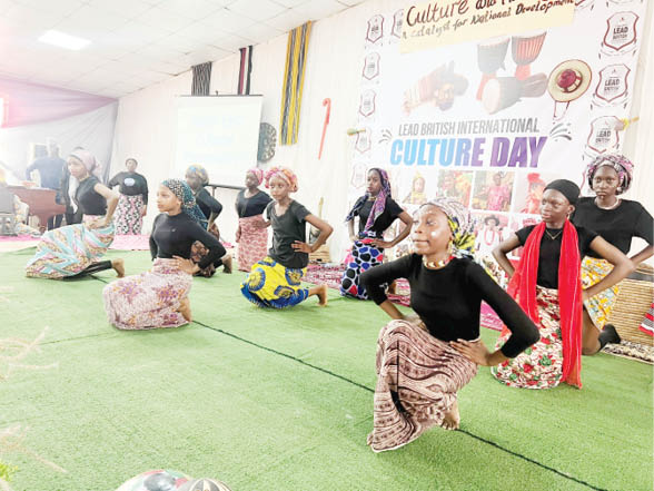 Students at Lead British International School, Abuja drama and dance during their Culture Day event