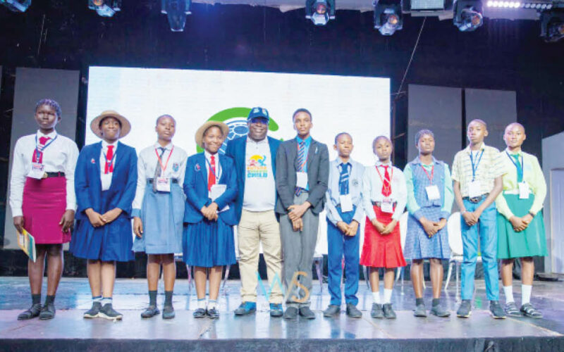 Students at the symposium on empowering adolescents for a sustainable future in Warri