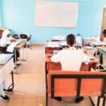 Students of Key Special Academy, Gwarinpa, Abuja during their Technical Drawing lesson