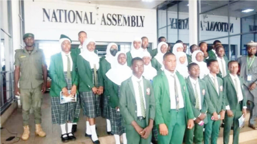 Students of Key Special Academy during an educational Visit to the National Assembly Abuja recently