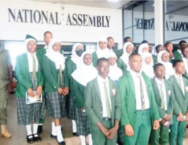 Students of Key Special Academy during an educational Visit to the National Assembly Abuja recently