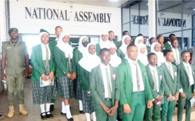 Students of Key Special Academy during an educational Visit to the National Assembly Abuja recently