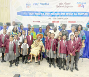 Students of Lead British International School at World Organisation for Early Childhood Education -OMEP 36th Conference in Abuja recently