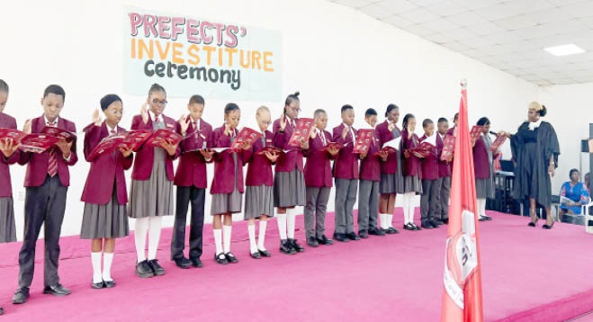 A prefect investiture ceremony at Lead British International School Abuja