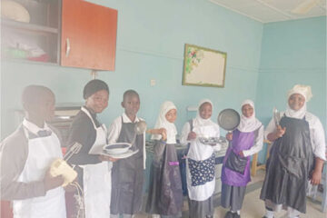 Aunty Laila Private School students Kano during their Home Economics Practical Class