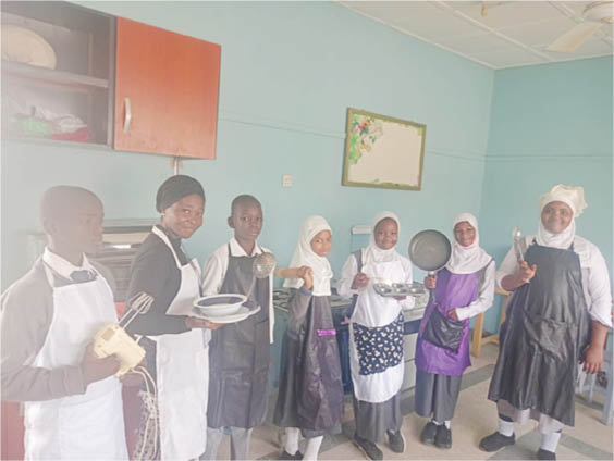 Aunty Laila Private School students Kano during their Home Economics Practical Class