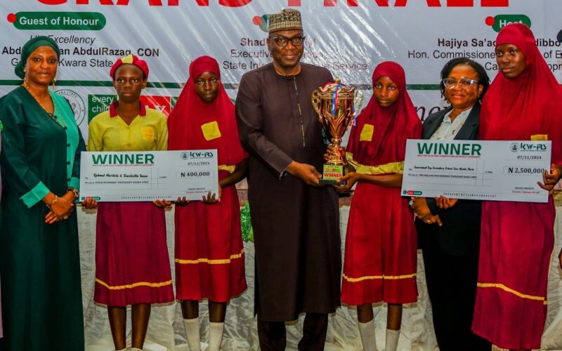 AbdulRazaq Celebrates as Kwara Pupils Win Presidential Debate for 3rd Time