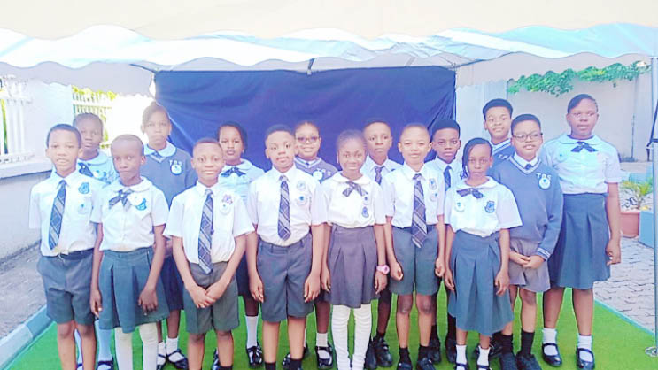 Prefects inauguration, at the Penielville School, Abuja.