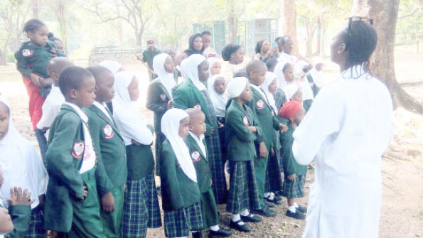 Pupils of Key Special School, Abuja during an excursion