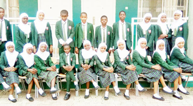 Students of Key Special School, Abuja in a group picture