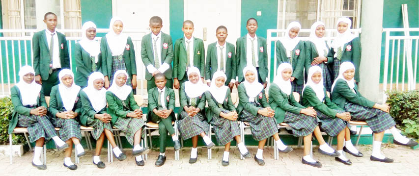 Students of Key Special School, Abuja in a group picture