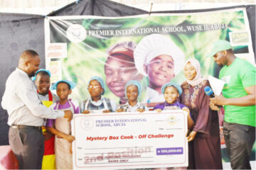 Students of Premier International  School, Abuja , during their cooking competition