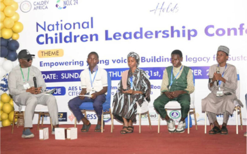 Children’s Parliament during a session at National Assembly to mark National Children Leadership Conference in Abuja recently