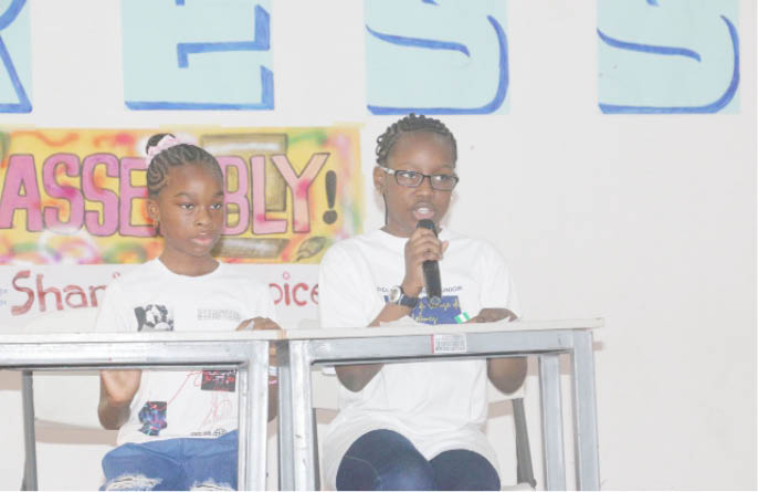 Pupils of Lead British International School, during their Press Assembly