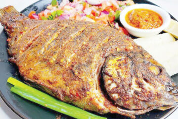 Making a tasty grilled Tilapia fish