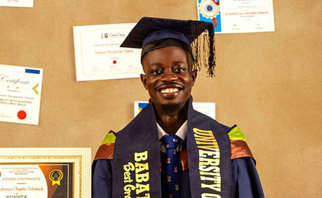 I almost gave up when my father got ill — UI first class graduate