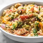 Preparing delicious vegetable Couscous