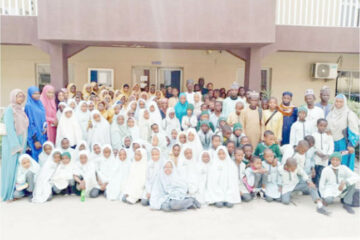 Students of Al -Bayyinah during their visit to Media Trust Group in Kano