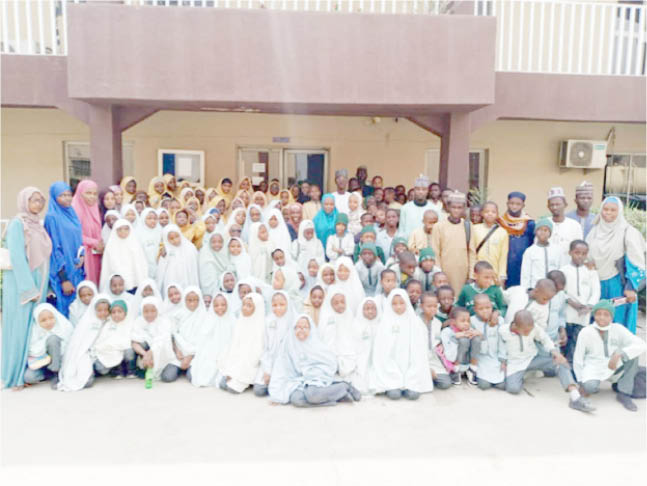 Students of Al -Bayyinah during their visit to Media Trust Group in Kano