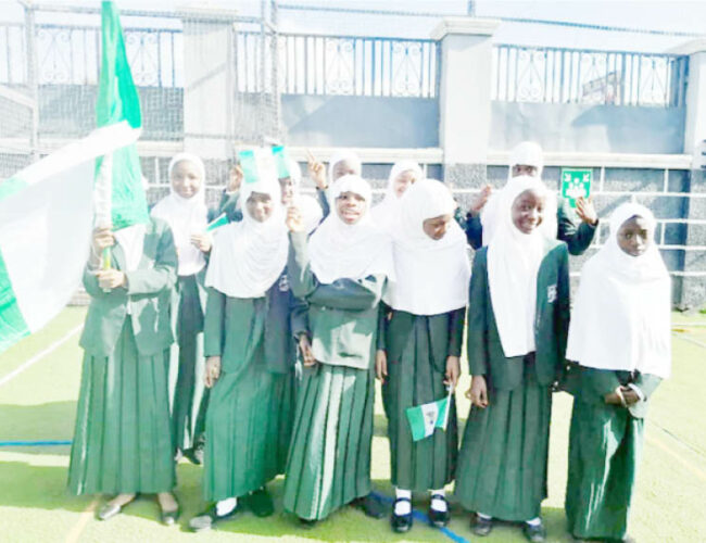 Students of I Scholars International Academy Gwarinpa Abuja,after Civic Education class