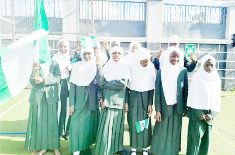 Students of I Scholars International Academy Gwarinpa Abuja,after Civic Education class