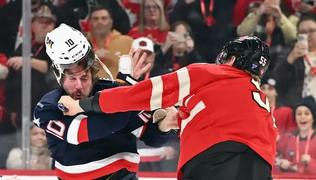 Three fights in first nine seconds as US beat Canada