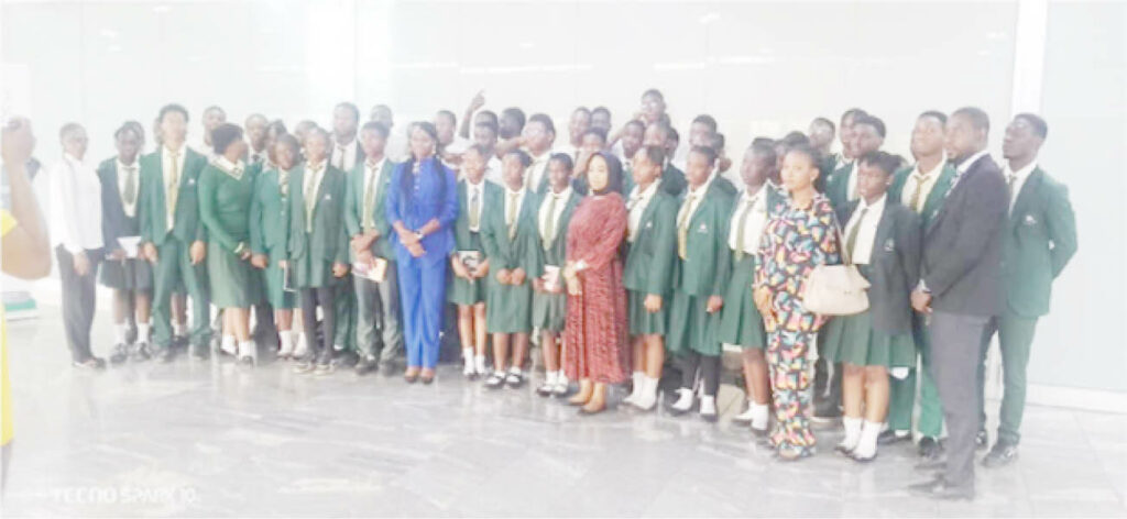 Lordswill Academy on an excursion to the Galaxy Backbone Limited, a tech company