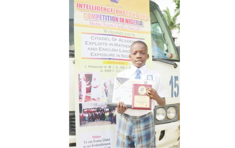 Shining star pupil emerges 1st in FCT IQ competition