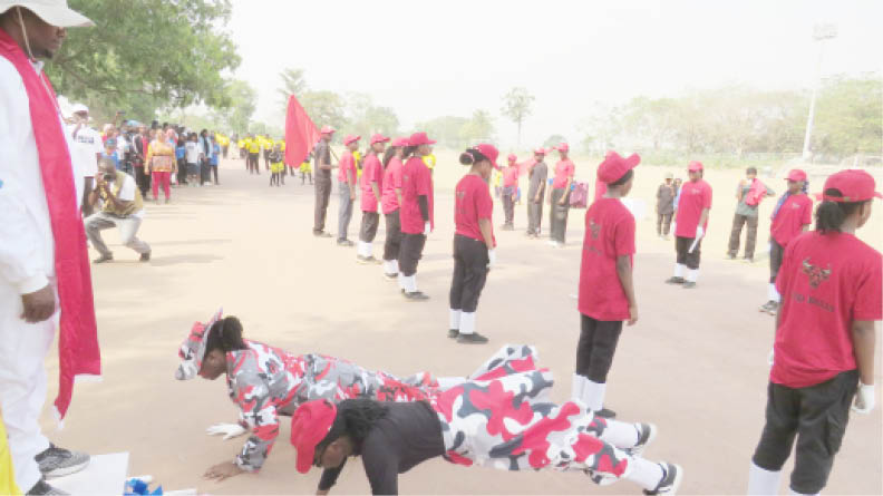 Students of Capital Science Academy during their interhouse sports competition