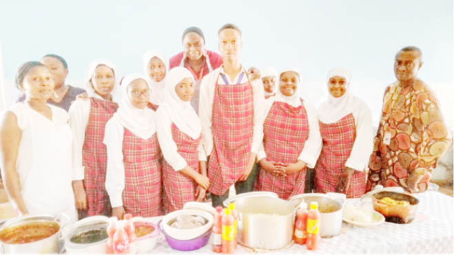 Students of Key Special Academy during their foods and nutrition practical section