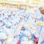 Students of Madarasatu Ahlu Badar Walkulliyatu Litahfizil Qur’an Islamiyya during their graduation