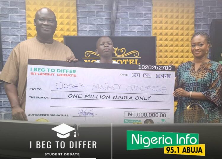 14-yr-old GDSS, Karu student wins Nigeria Info’s ‘I Beg to Differ’ Season 2