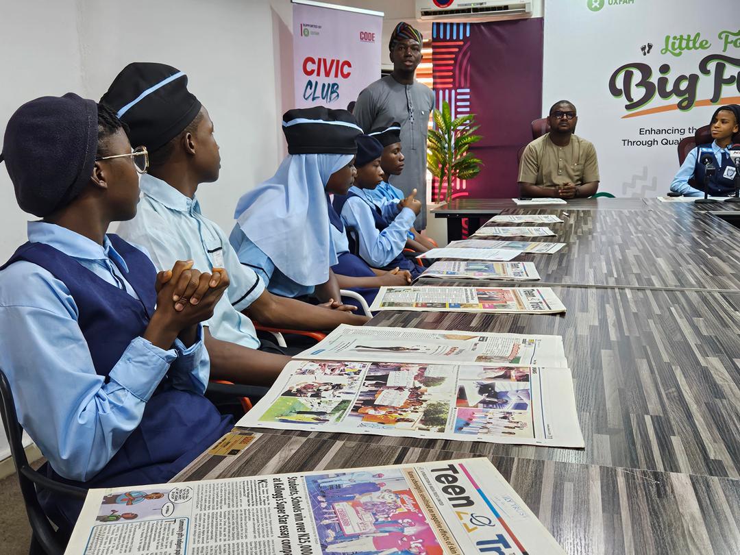 Children’s Day: 14yr-old student acts as one-day CEO at CODE Africa, call on leaders to prioritise education