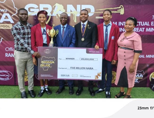 Deeper Life school shines at quiz competition