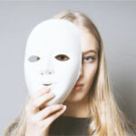The girl behind the mask