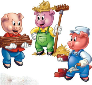 The three little pigs
