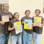 Students of Lead British International School during their Sip and paint Event