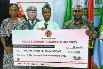 Five students win over N1 million cash prize in COAS literary competition