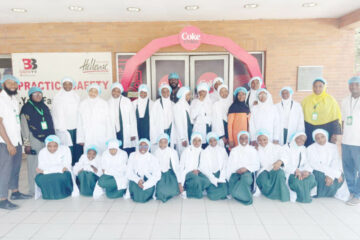 Students of I Scholars International Academy during their excursion to Coca cola Bottling company