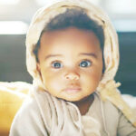 The girl with bulging eyes