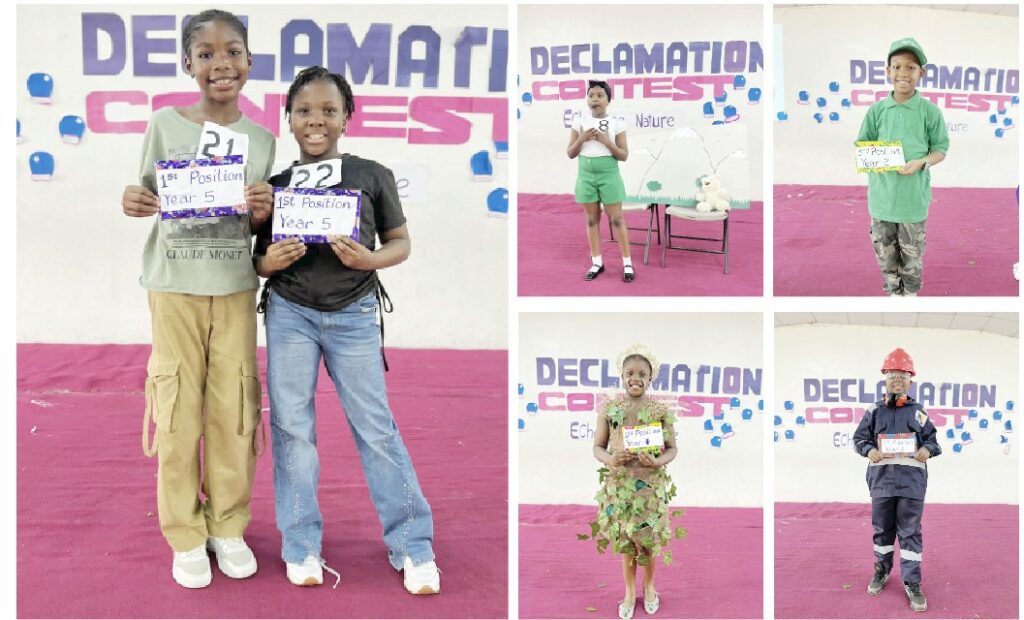 Winners of Lead British International School, Abuja Primary school Declamation Contest