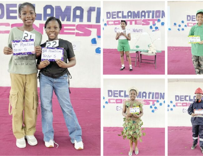 Winners of Lead British International School, Abuja Primary school Declamation Contest