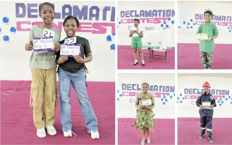 Winners of Lead British International School, Abuja Primary school Declamation Contest